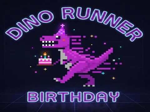 Play Dino Runner Birthday - Free Online Arcade